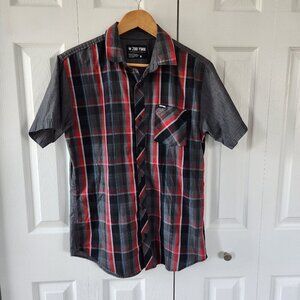 4/$25 Zoo York Plaid Short Sleeve Casual Button Up Shirt